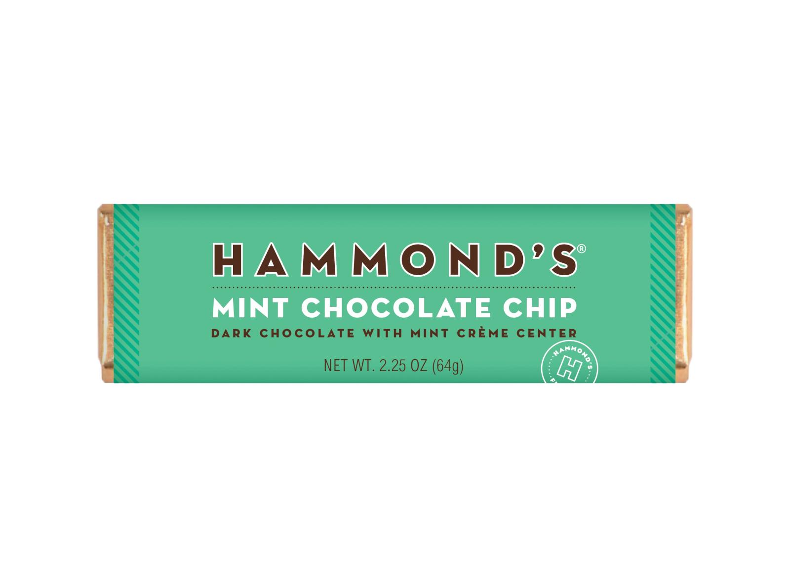 Hammond's Candies Mint Chocolate Chip Chocolate Bar
