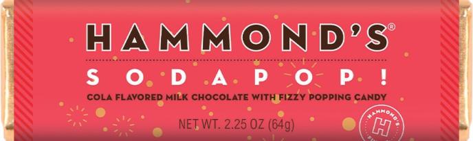 Hammond's Candies Sodapop! Milk Chocolate Candy Bars