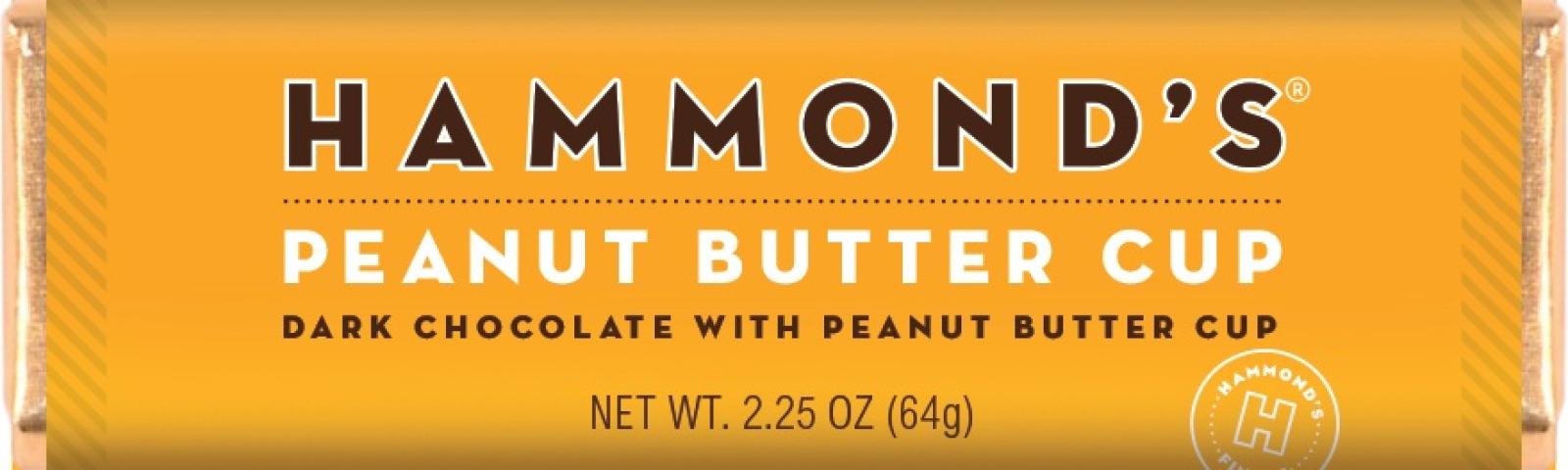Hammond's Candies Peanut Butter Cup Dark Chocolate Bar