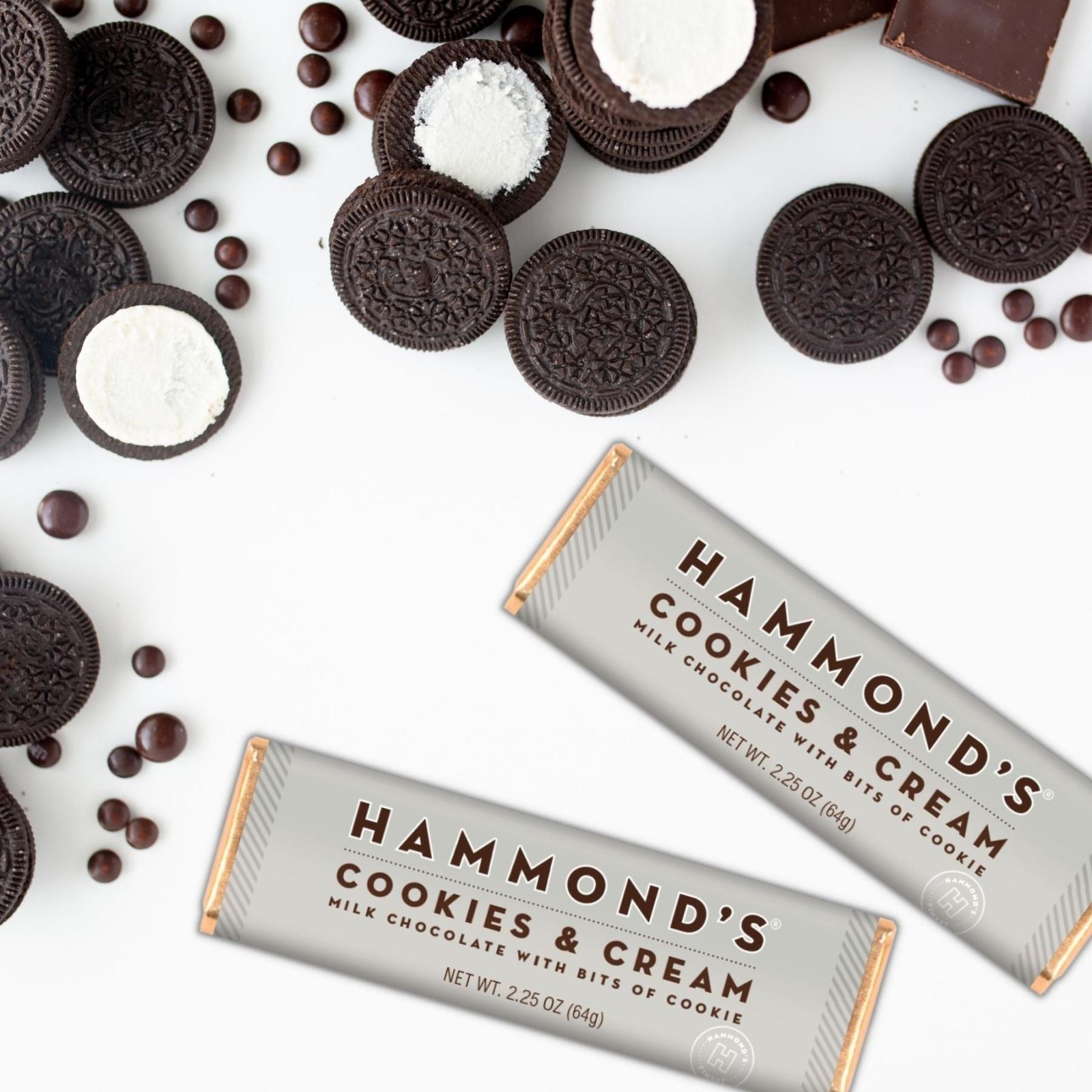 Hammond's Candies Cookies & Cream Milk Chocolate Bar