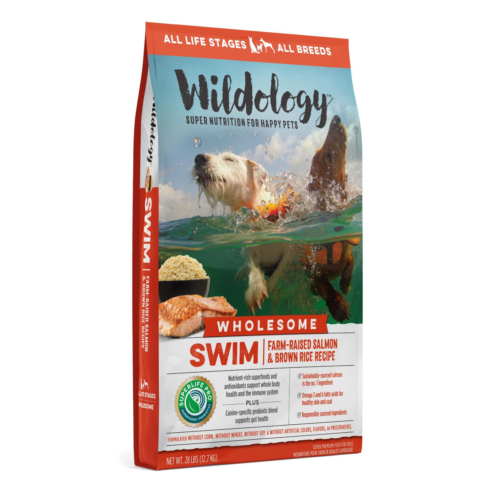 Wildology Swim Salmon & Rice Dog Food 28lb