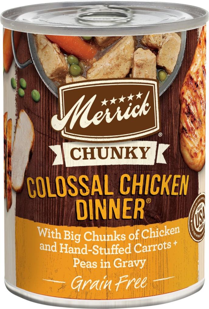 Merrick Chunky Grain Free Colossal Chicken Dinner In Gravy Wet Dog Food
