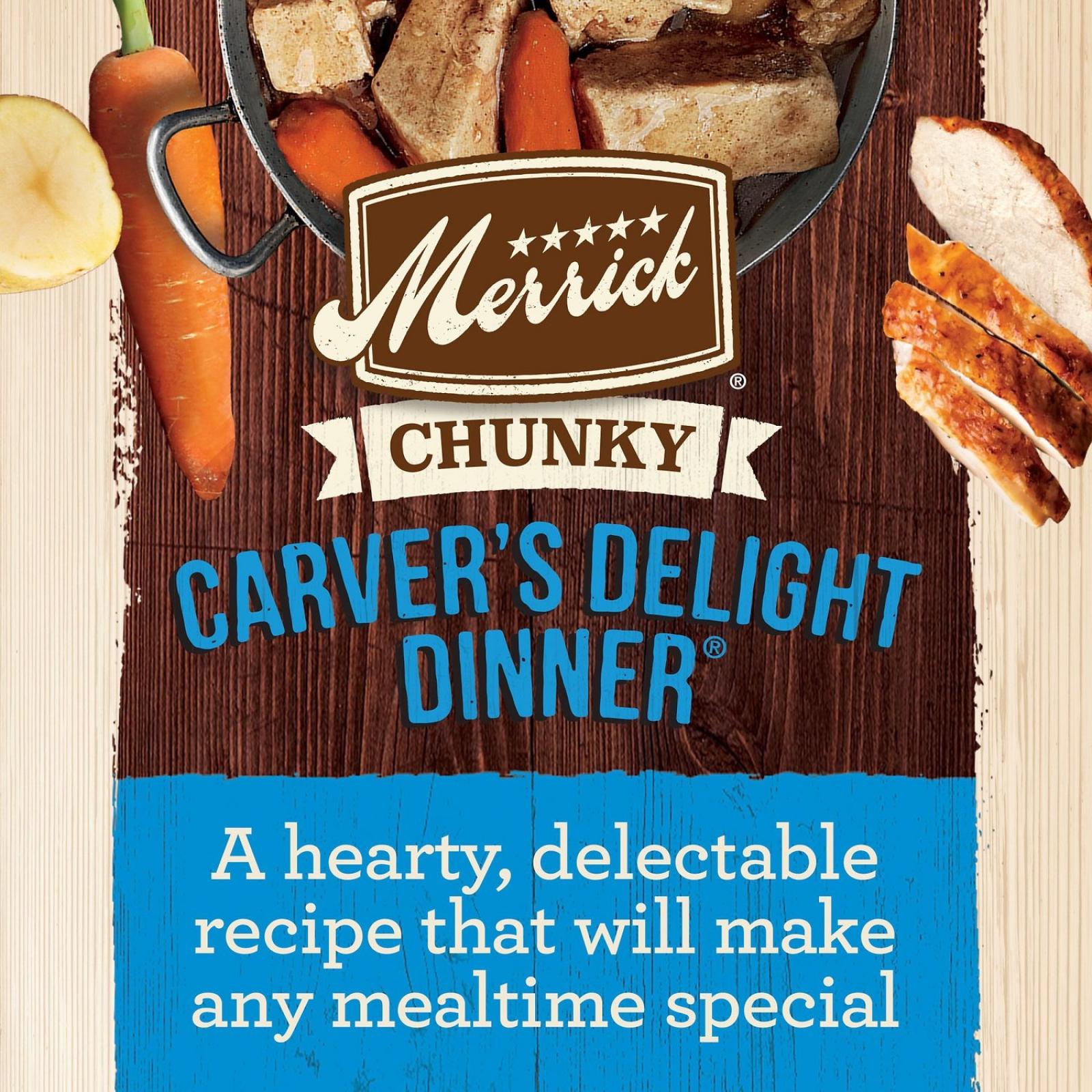 Merrick Chunky Grain Free Carver's Delight Dinner In Gravy Wet Dog Food