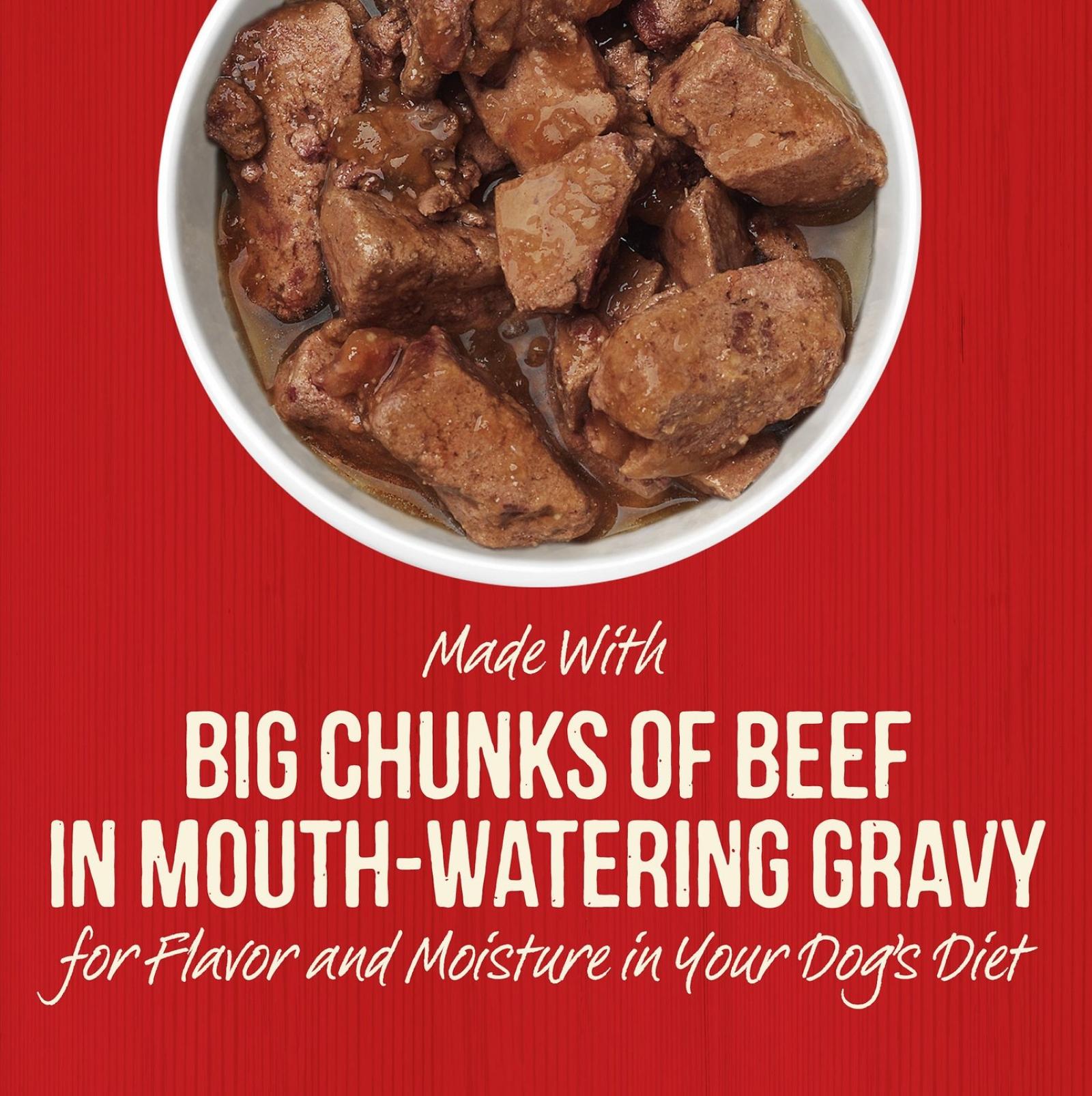 Merrick Chunky Grain Free Big Texas Steak Tips Dinner in Gravy Wet Dog Food