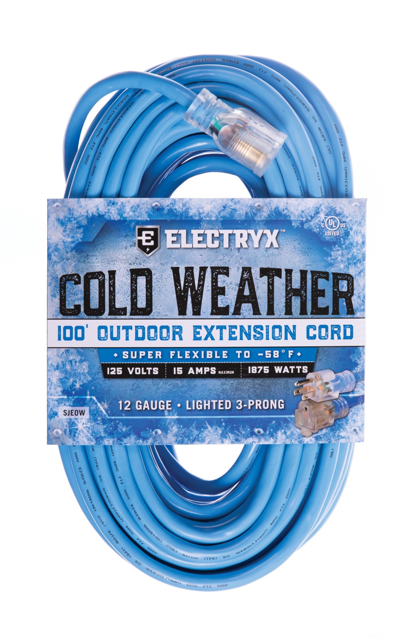 Electryx Cold Weather Outdoor Extension Cord
