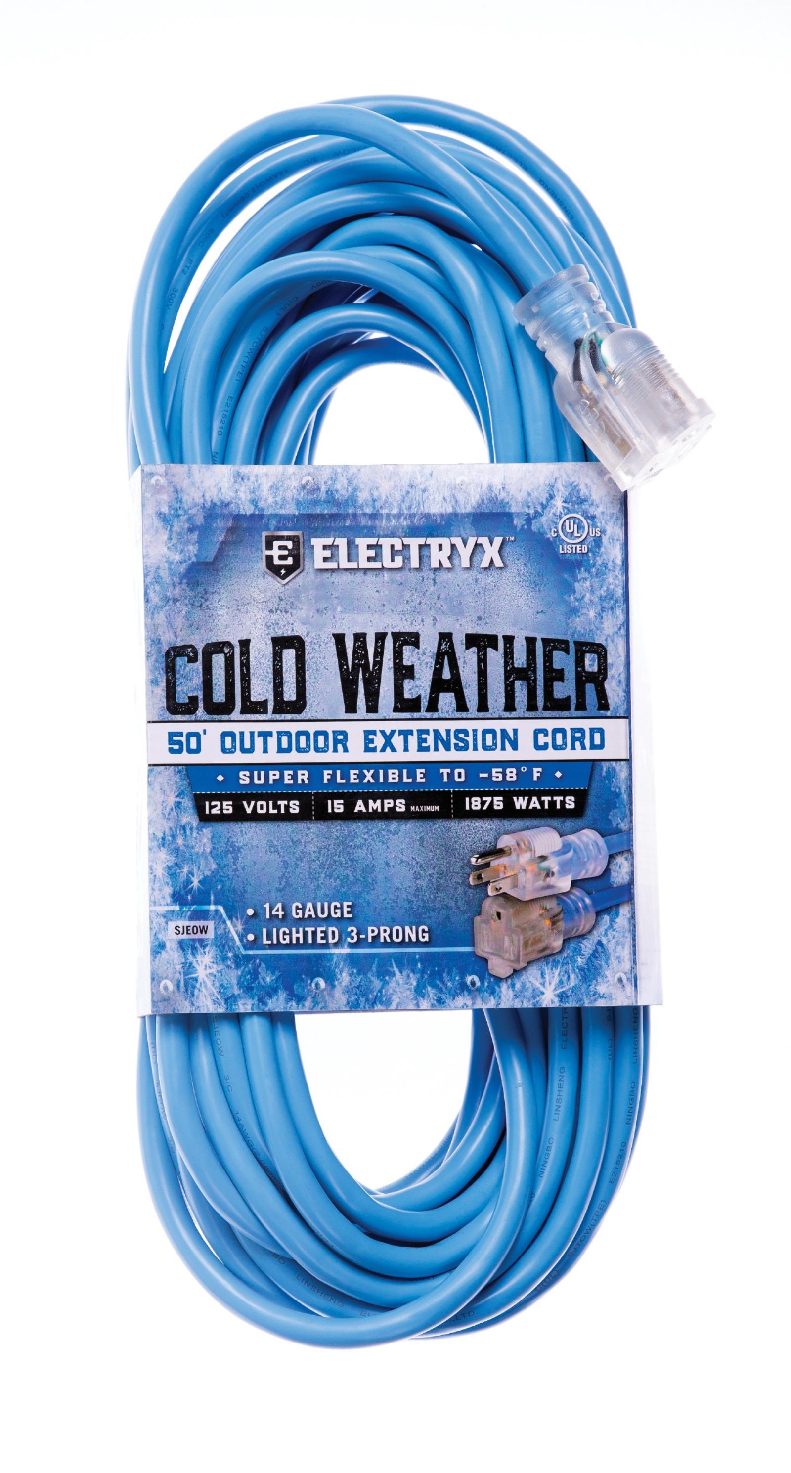 Electryx Cold Weather Outdoor Extension Cord