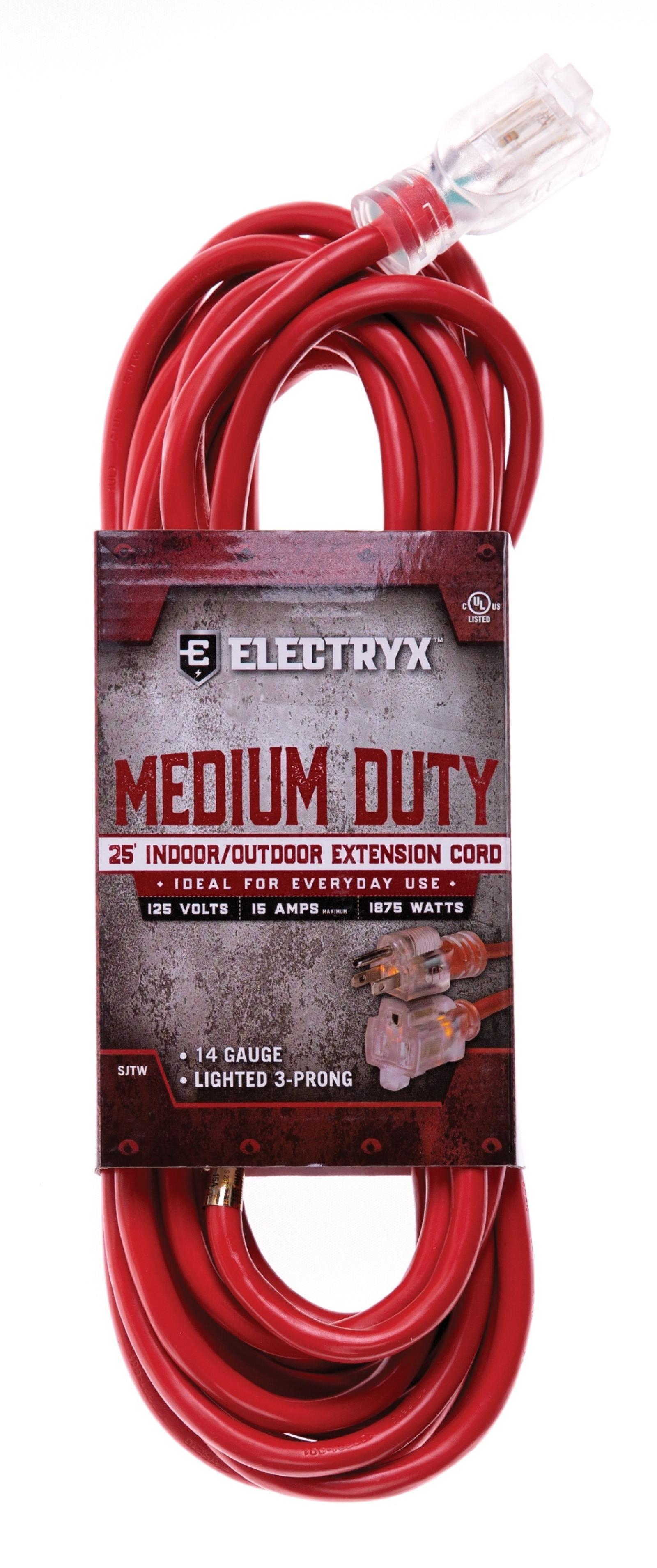 Electryx Medium Duty Indoor/Outdoor Extension Cord