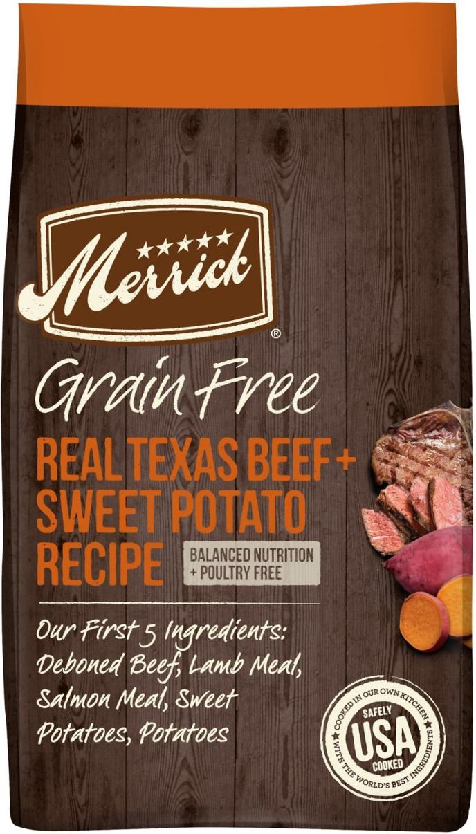 Merrick Grain Free Real Texas Beef + Sweet Potato Dry Dog Food