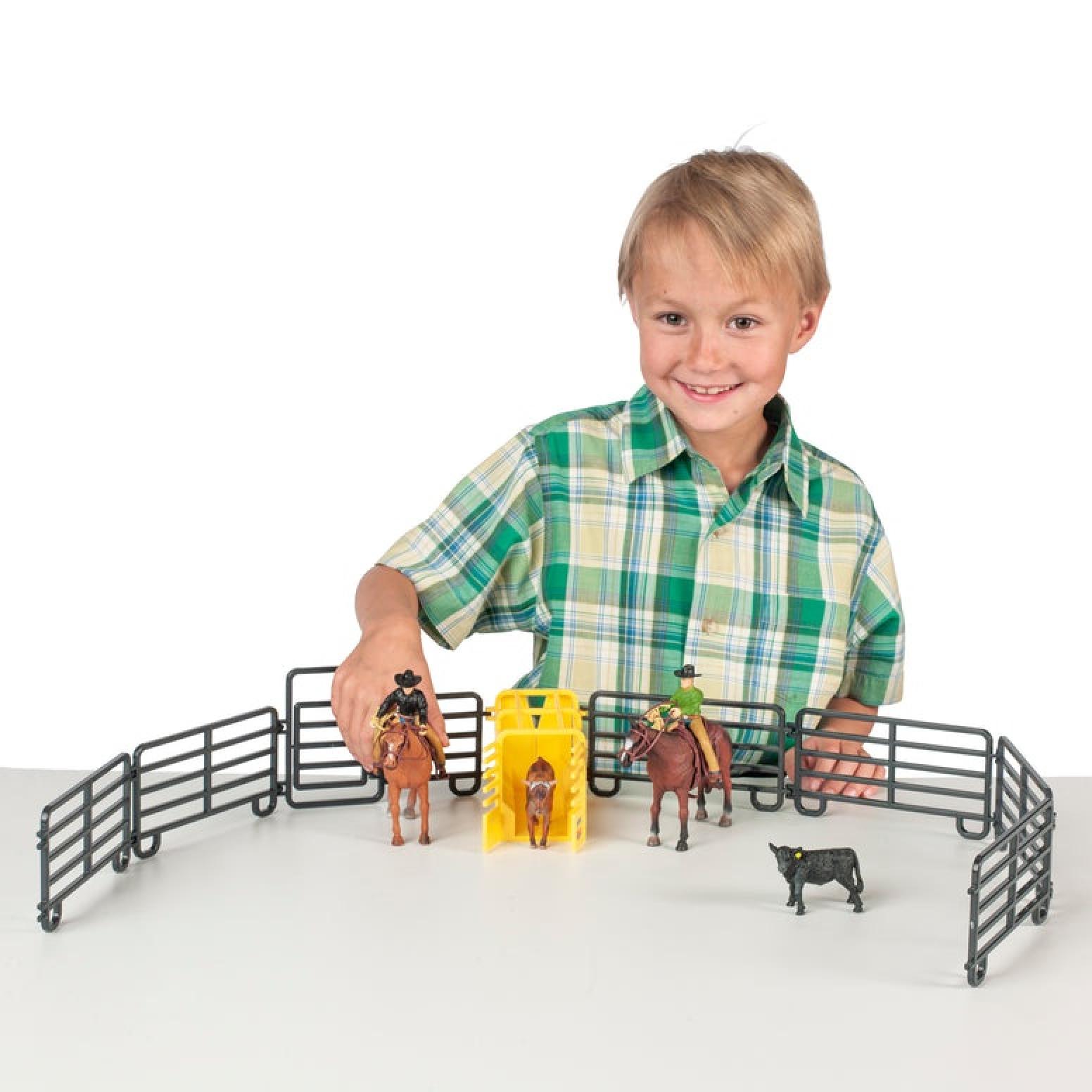 Big Country Farm Toys 14 Piece Roper Set Fence