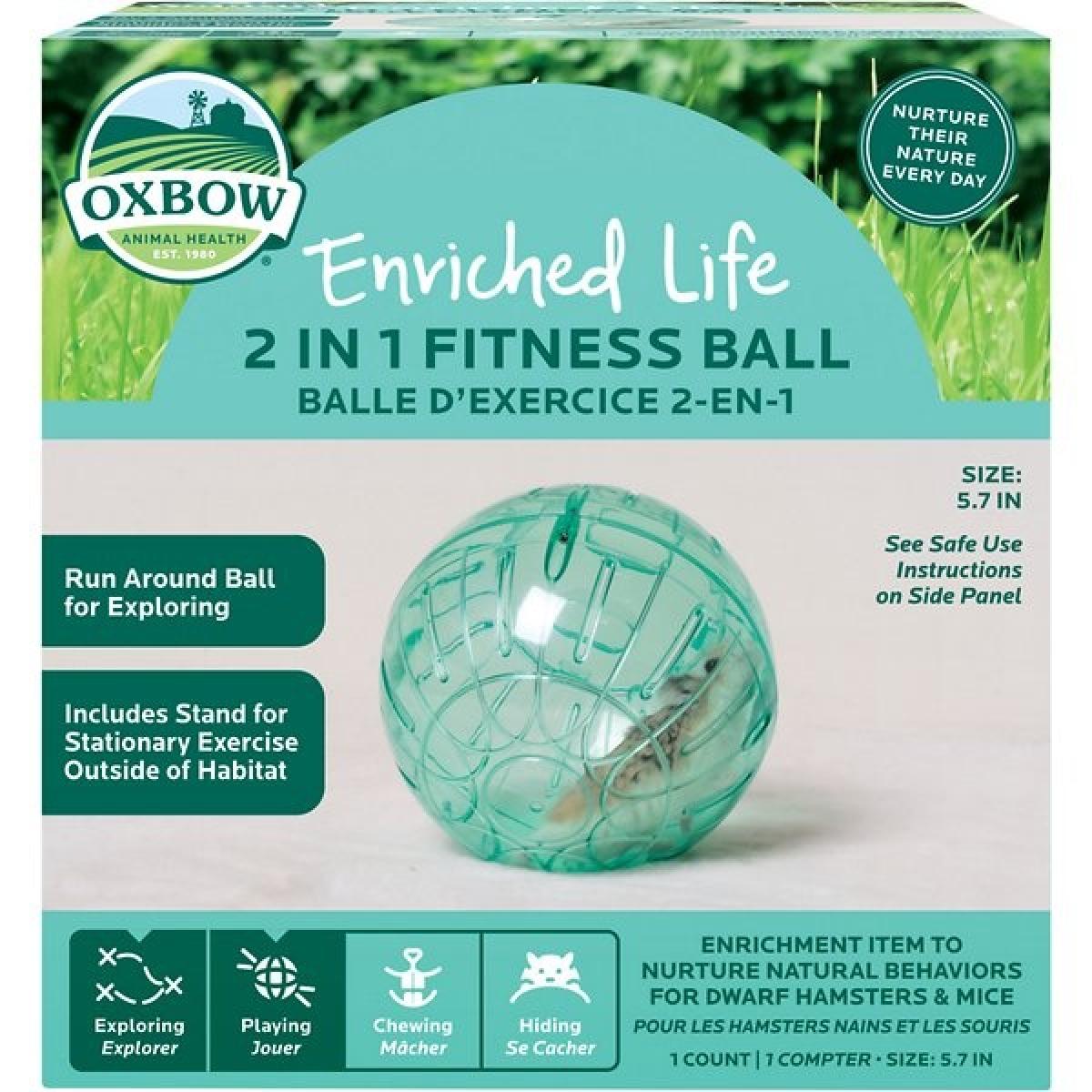 Oxbow Enriched Life 2-in-1 Fitness Ball