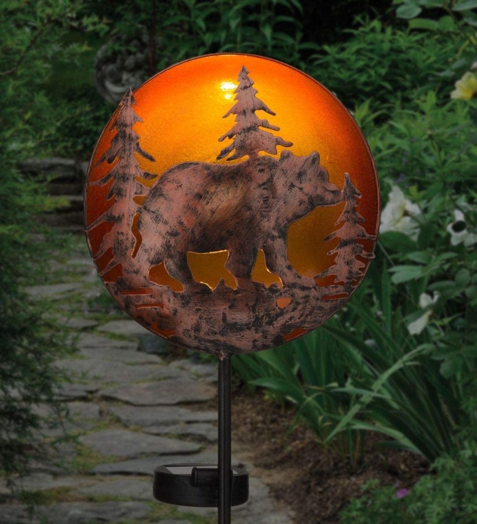 Regal Art & Gift Bear Night Sky Solar Stake