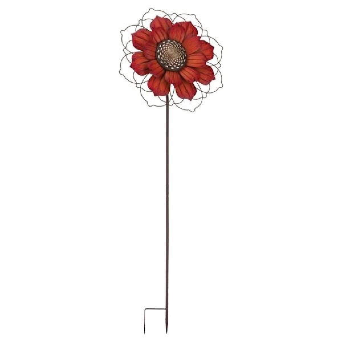 Regal Art & Gift Giant Rustic Red Flower Stake