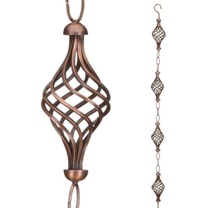 Regal Art & Gift Copper Finial Rain Chain