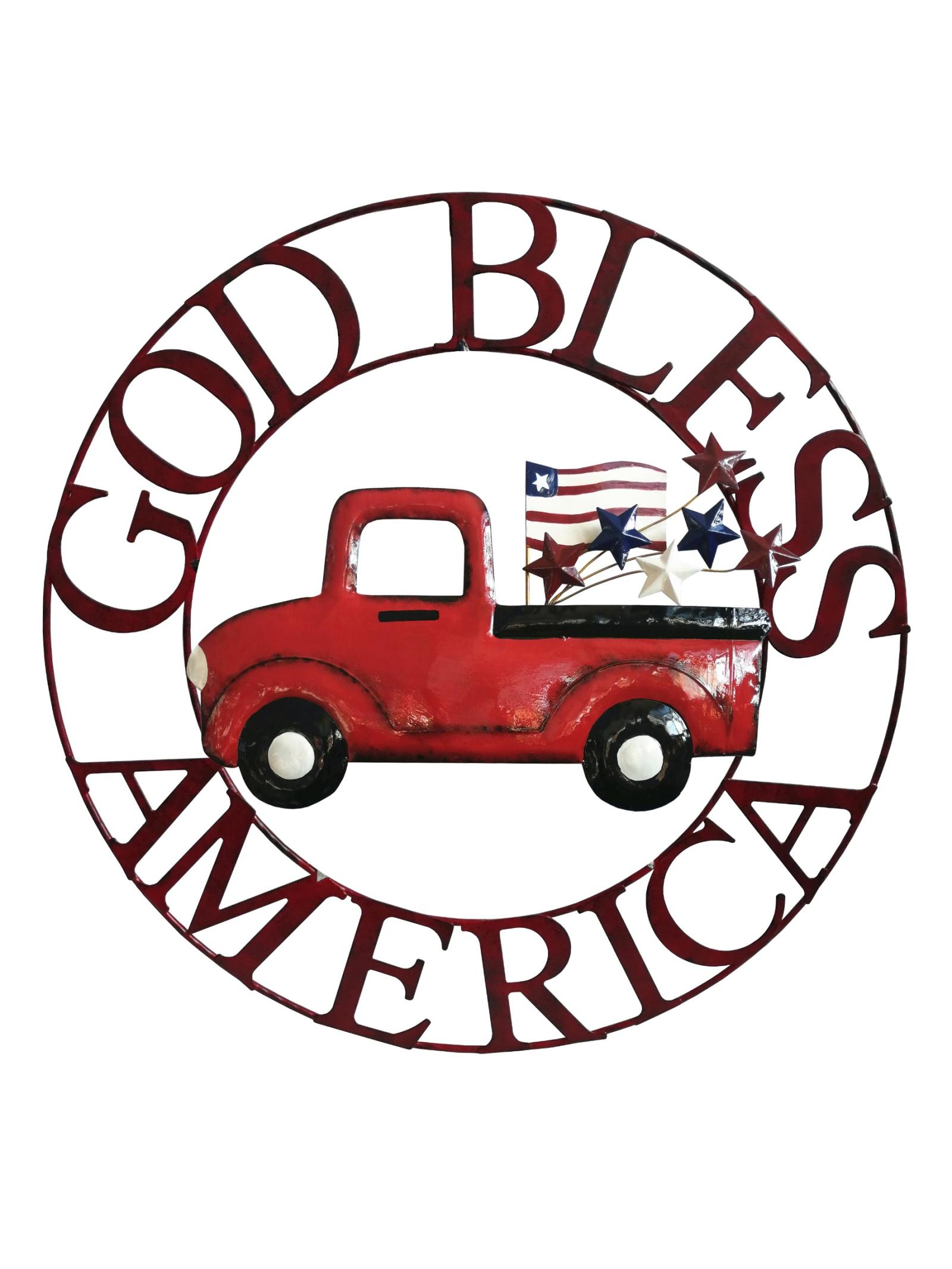 Backyard Expressions God Bless America Wheel