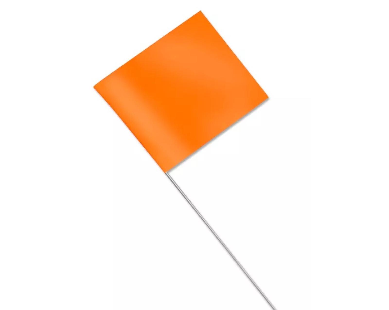 Irwin Stake Flags orange