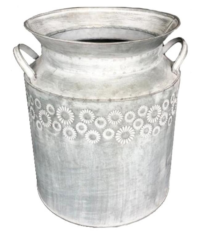 Backyard Expressions Milk Can Planter