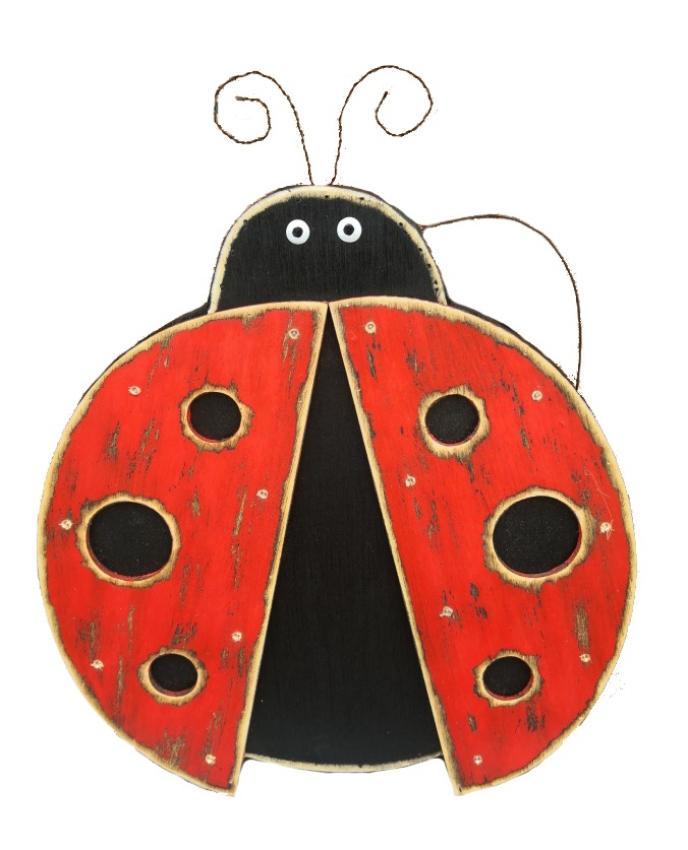 Backyard Expressions Chunky Ladybug With Lights