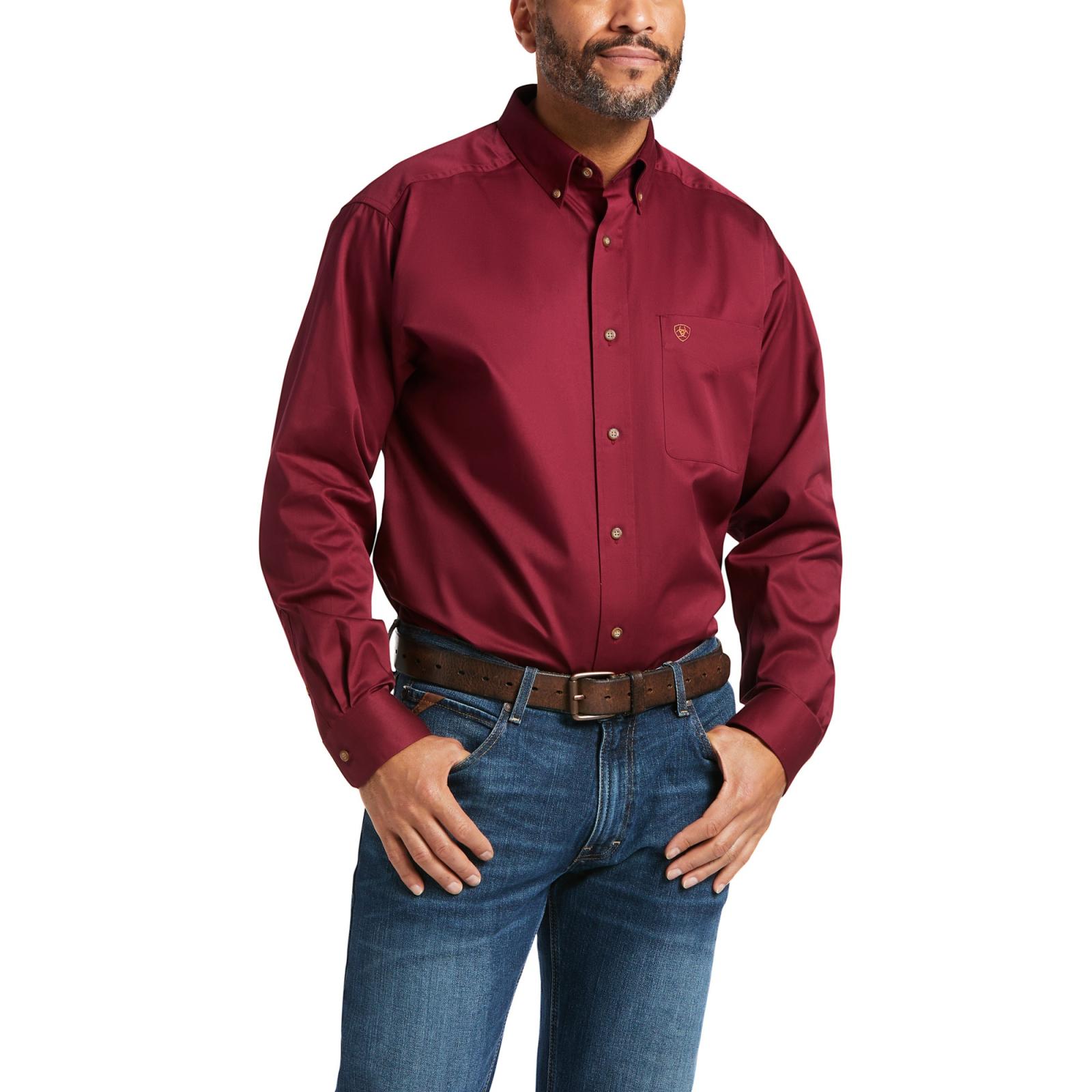 Ariat Men's Solid Twill Classic Fit Shirt