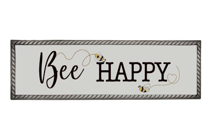Backyard Expressions Bee Happy Sign