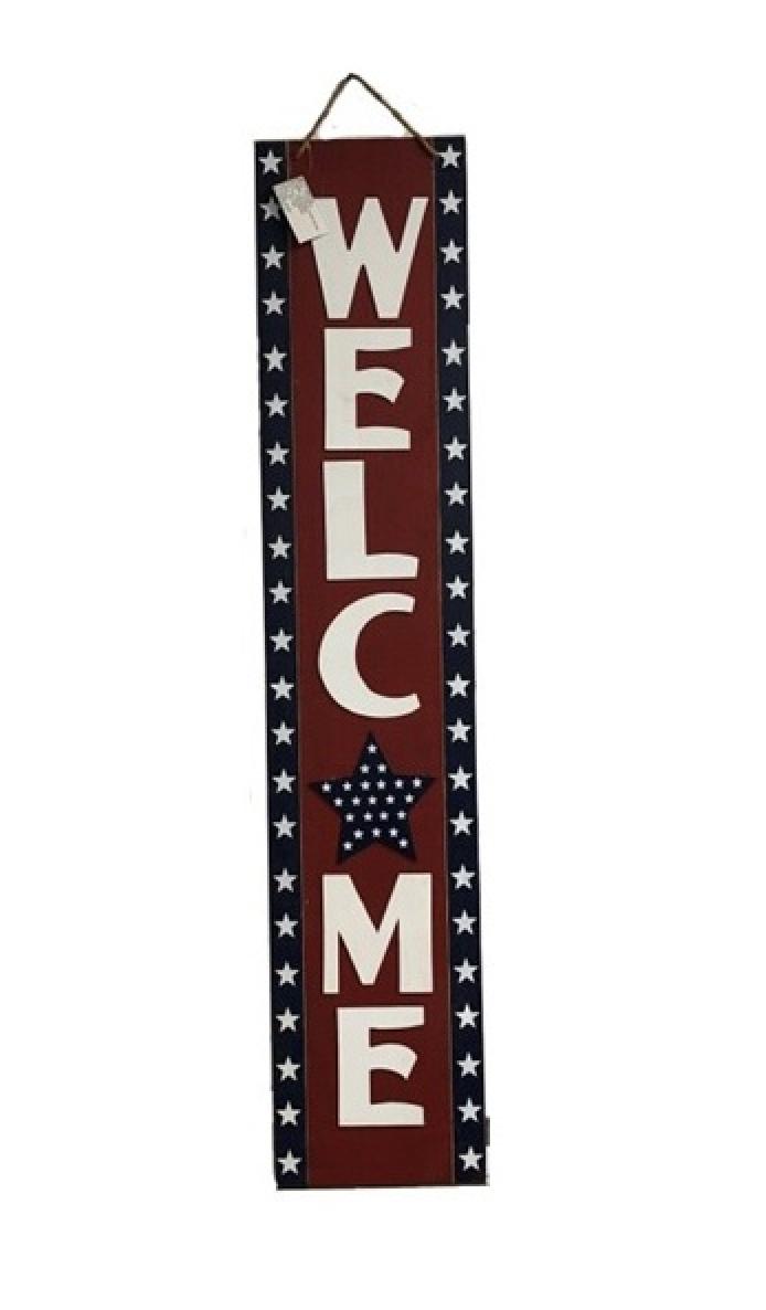 Backyard Expressions Flower Welcome Sign