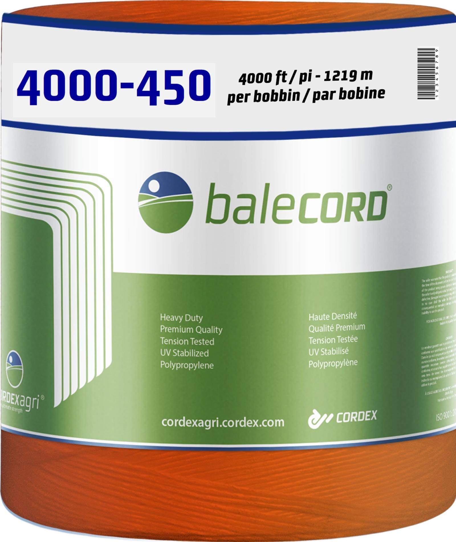 Cordex Balecord 450lb Knot Strength Orange Baler Twine