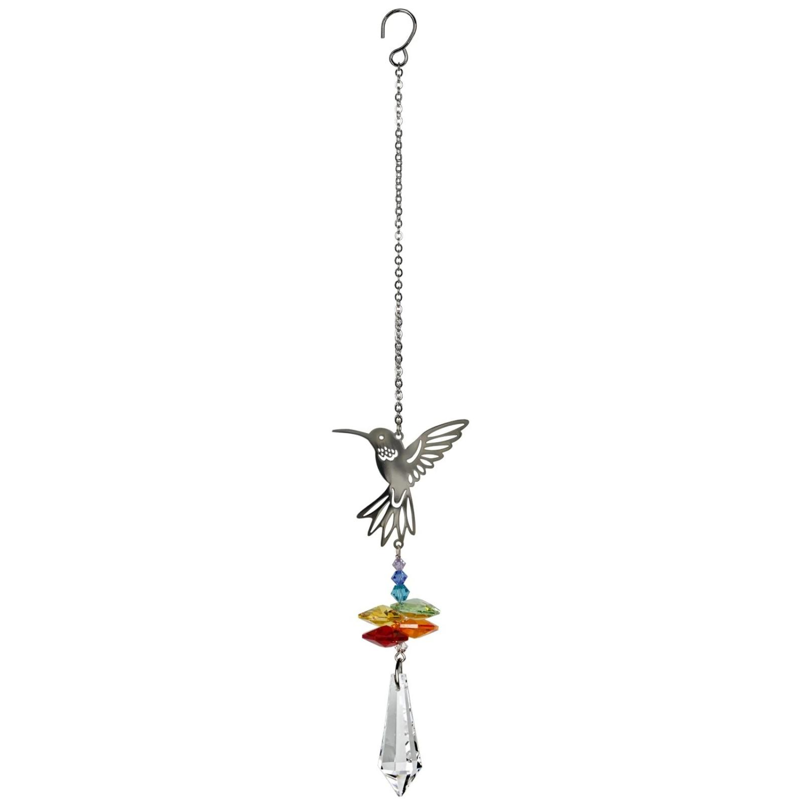 Woodstock Chimes Crystal Fantasy Hummingbird Suncatcher