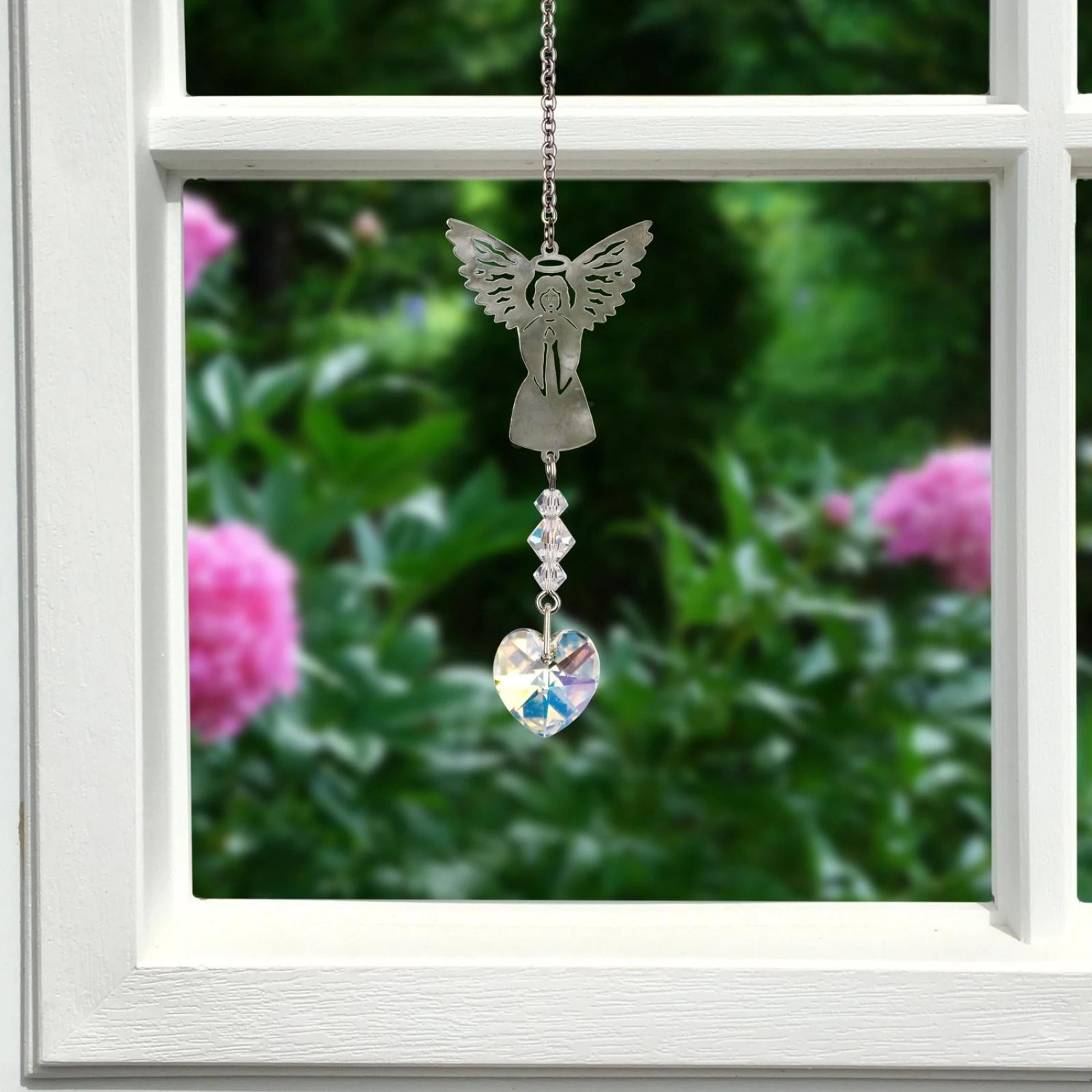 Woodstock Chimes Birthstone Angel Suncatcher | March