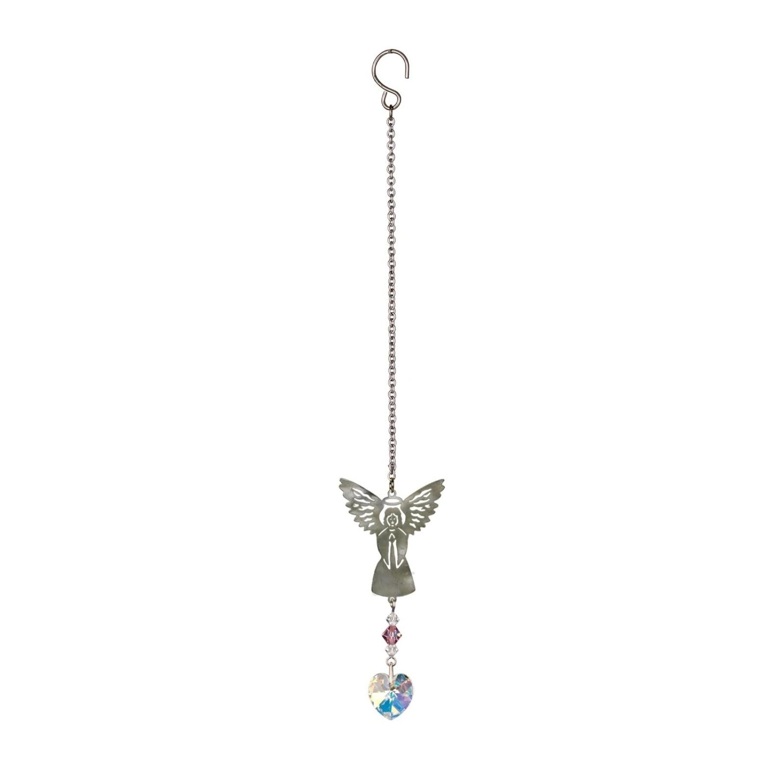 Woodstock Chimes Birthstone Angel Suncatcher | March