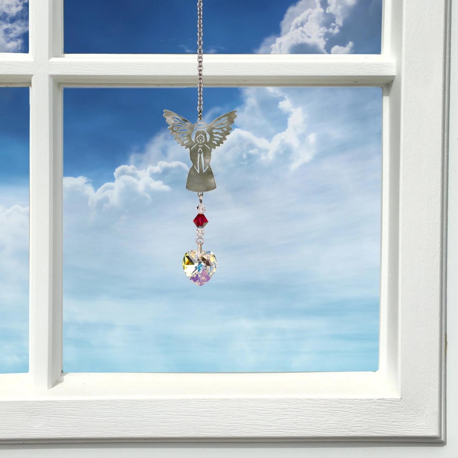 Woodstock Chimes Birthstone Angel Suncatcher | March