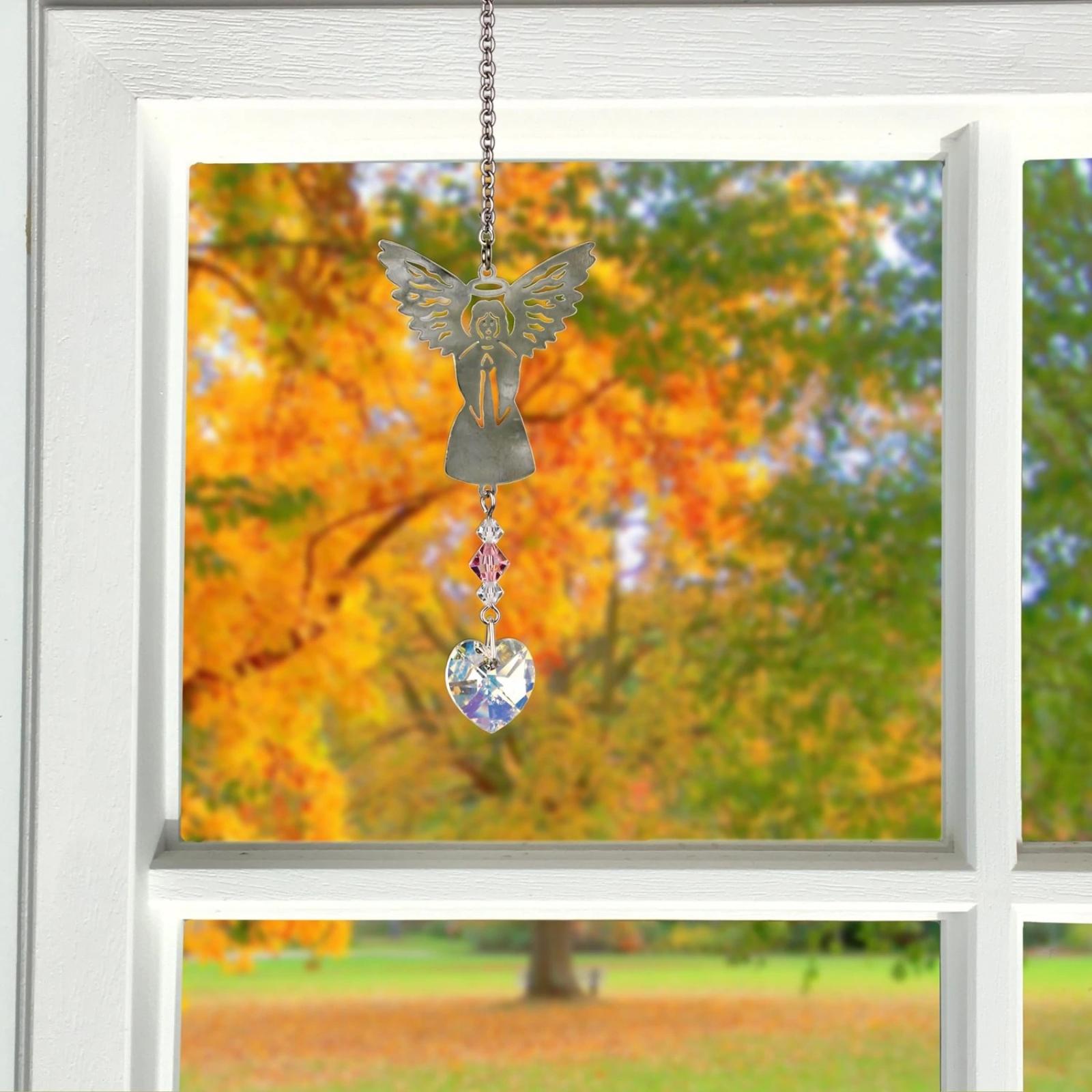 Woodstock Chimes Birthstone Angel Suncatcher | March