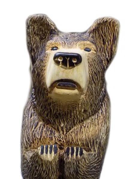 Made in MT Wooden Bear Sculpture