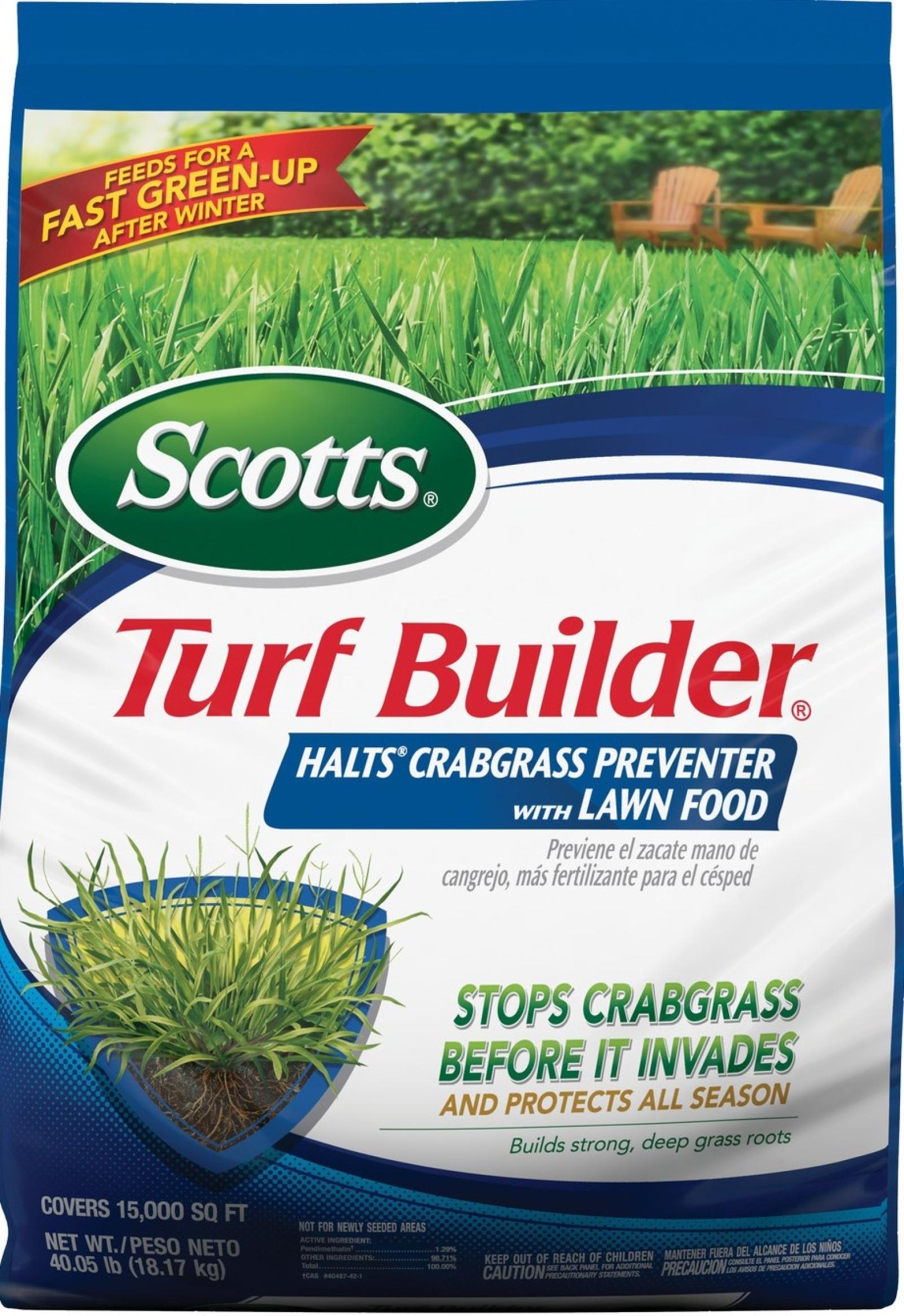 Scotts Turf Builder Halts Crabgrass Preventer With Lawn Food