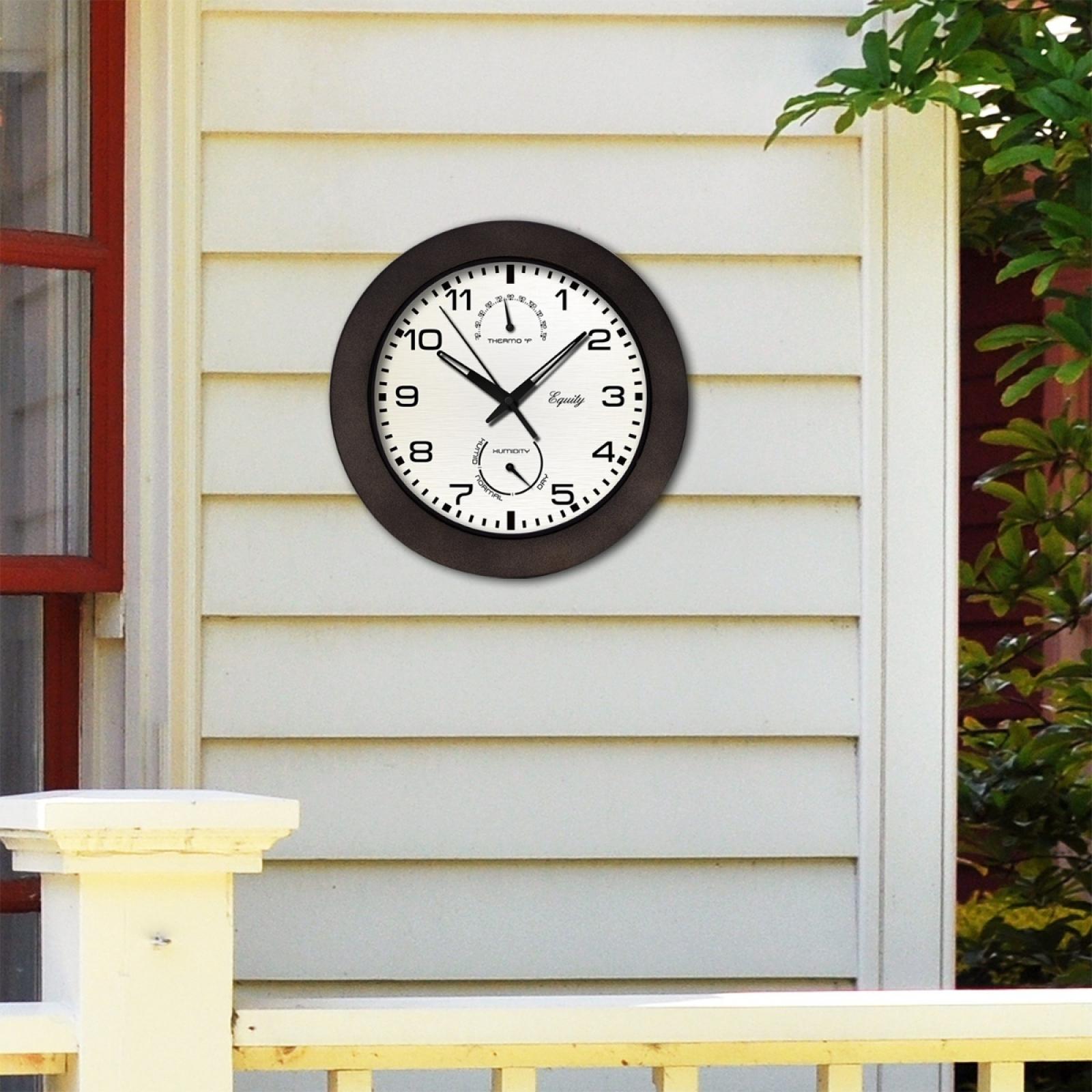 La Crosse Waylon Indoor/Outdoor Wall Clock