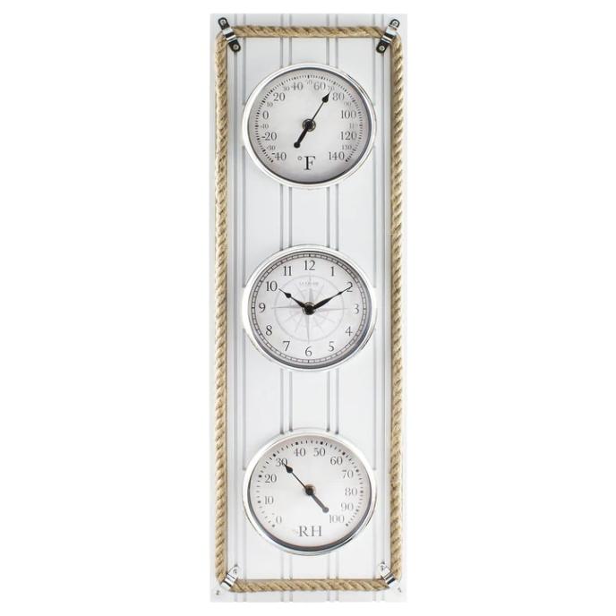 La Crosse Beadboard Clock with Temperature and Humidity