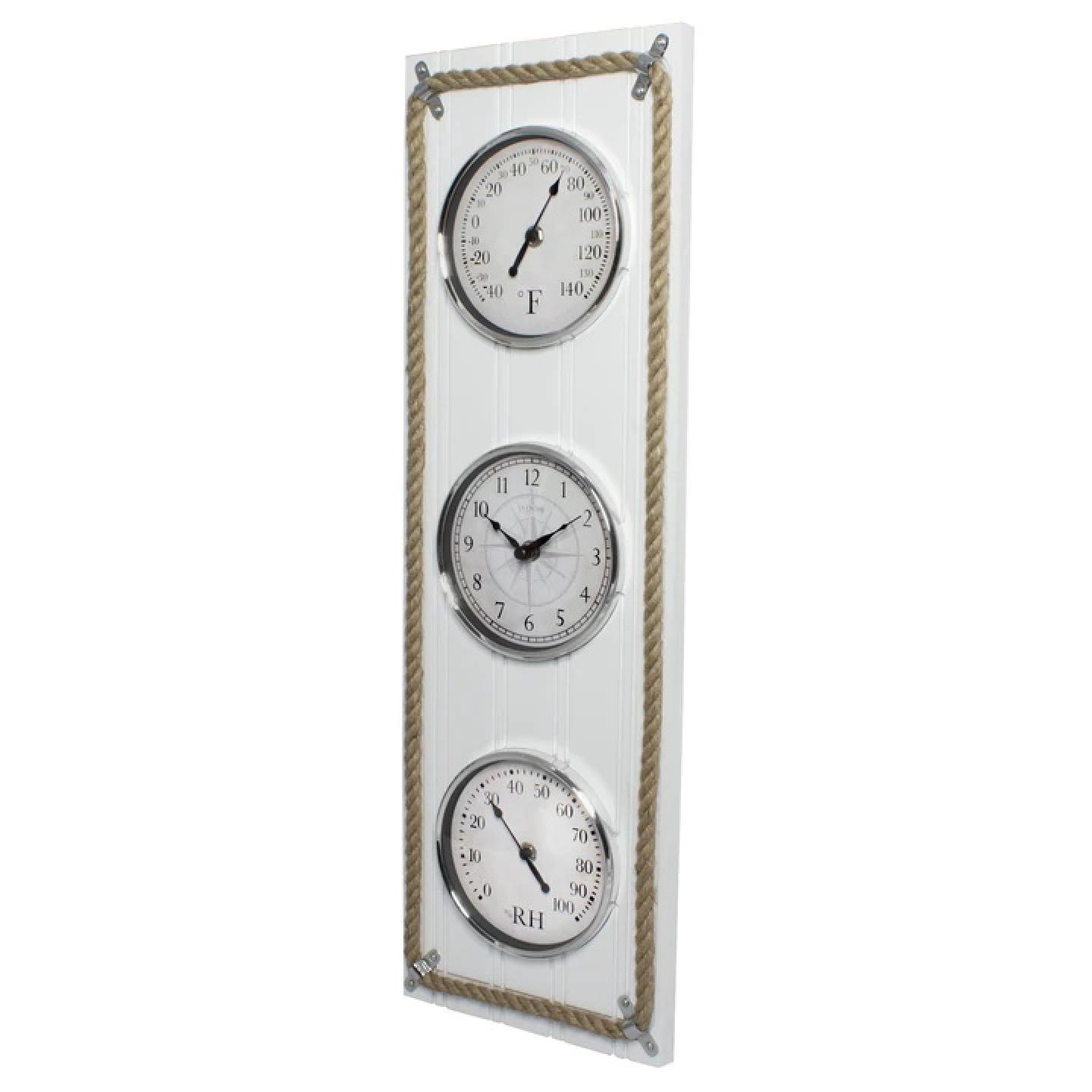 La Crosse Beadboard Clock with Temperature and Humidity