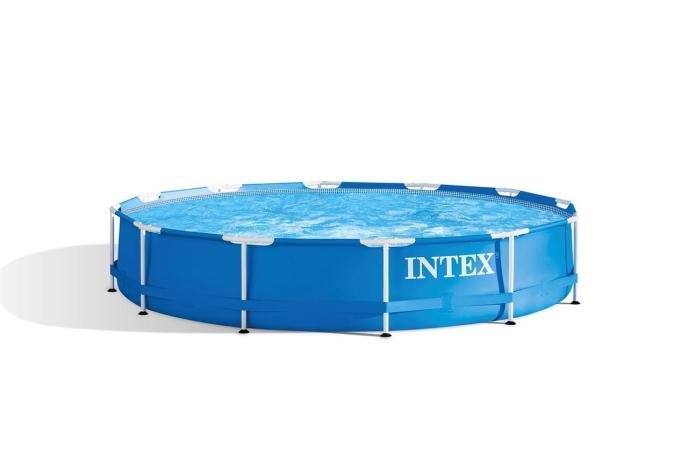 Intex Above Ground Pool With Metal Frame