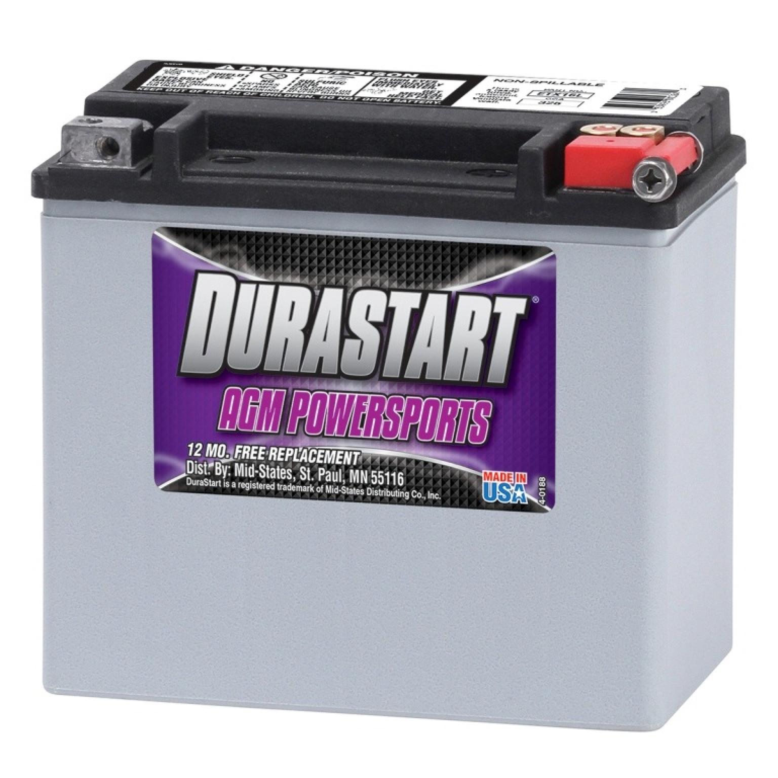 Durastart AGM Powersports Battery ETX16L
