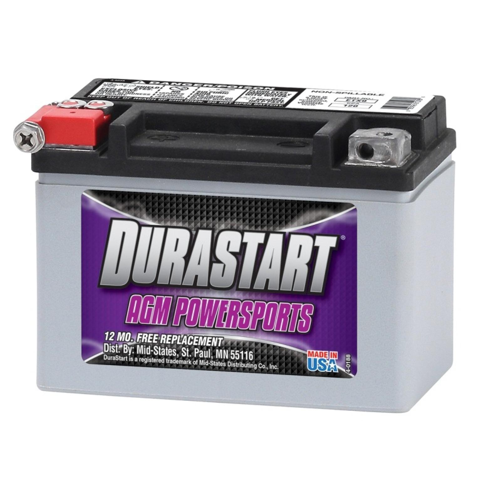 Durastart AGM Powersports Battery ETX9