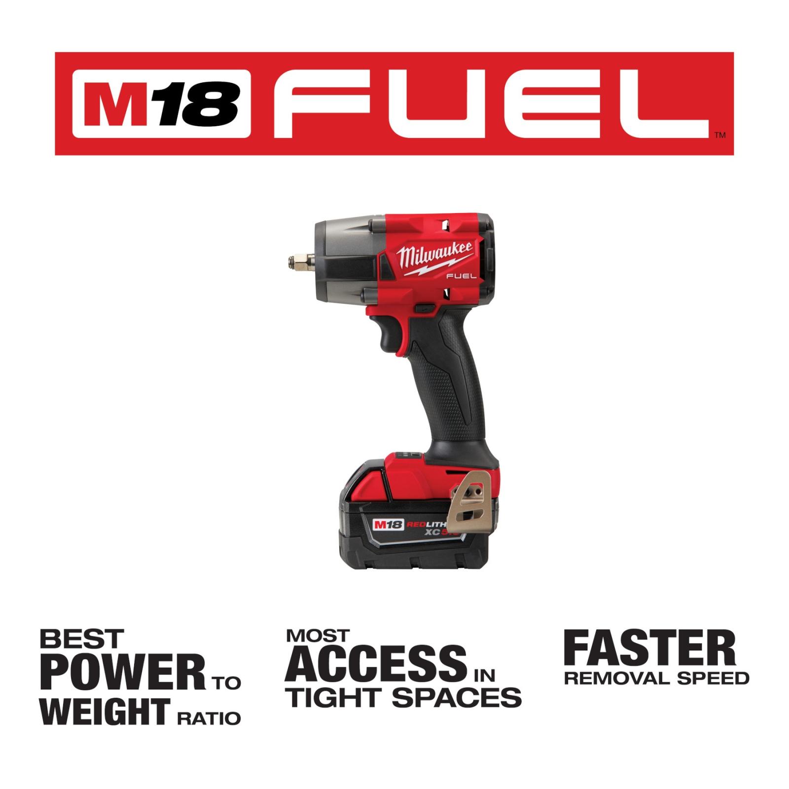 Milwaukee M18 FUEL 3/8 Mid-Torque Impact Wrench Kit