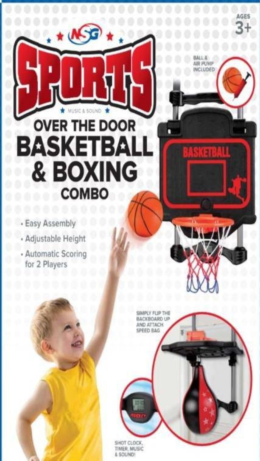NSG Over the Door Basketball & Boxing Combo