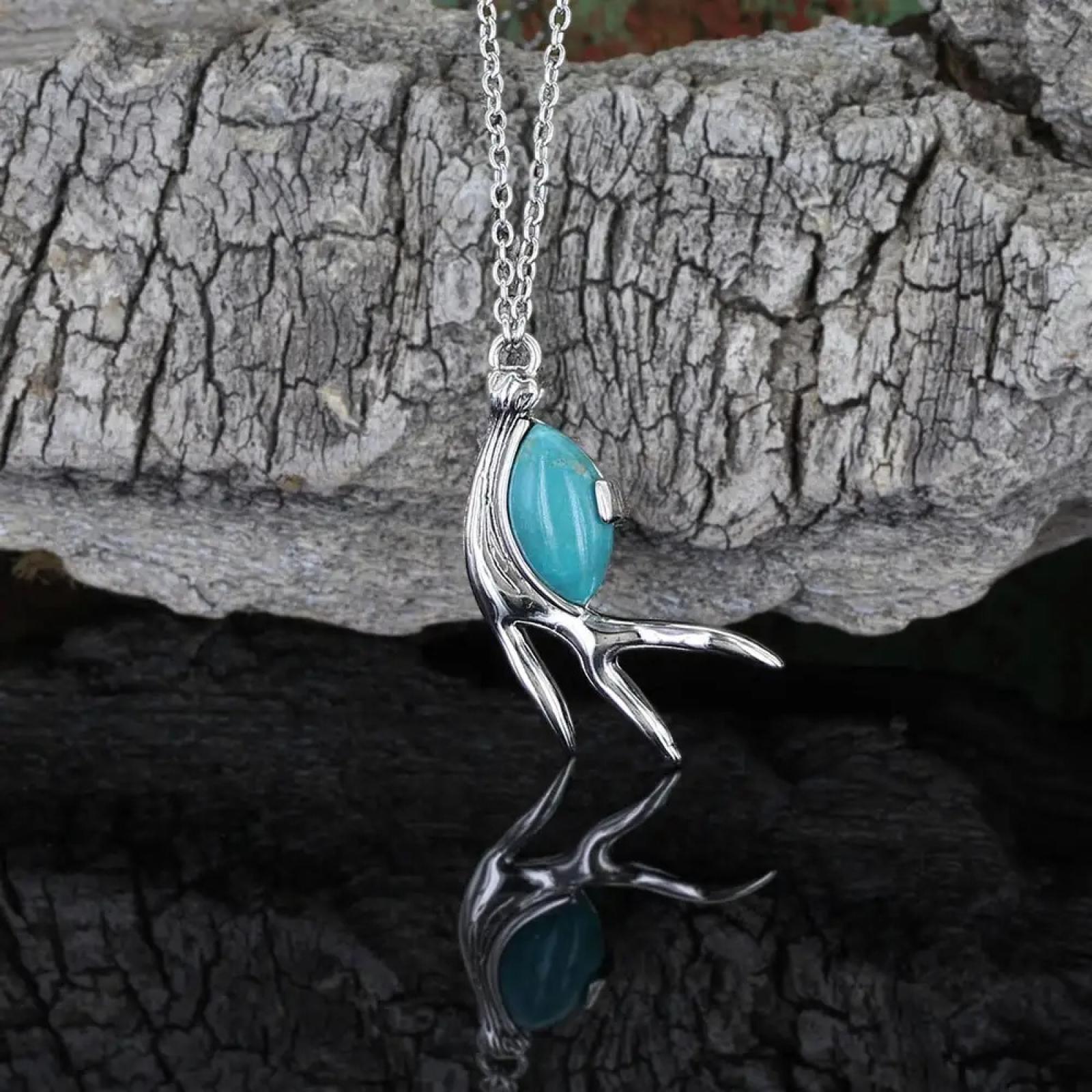 Montana Silversmiths Pursue the Wild Hidden Treasure Turquoise Necklace