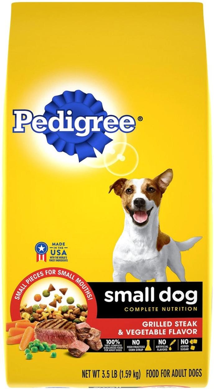 Pedigree Small Dog Complete Nutrition Grilled Steak Flavor