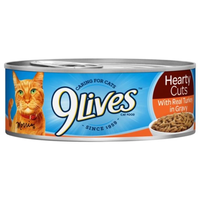 9Lives Hearty Cuts with Real Turkey in Gravy