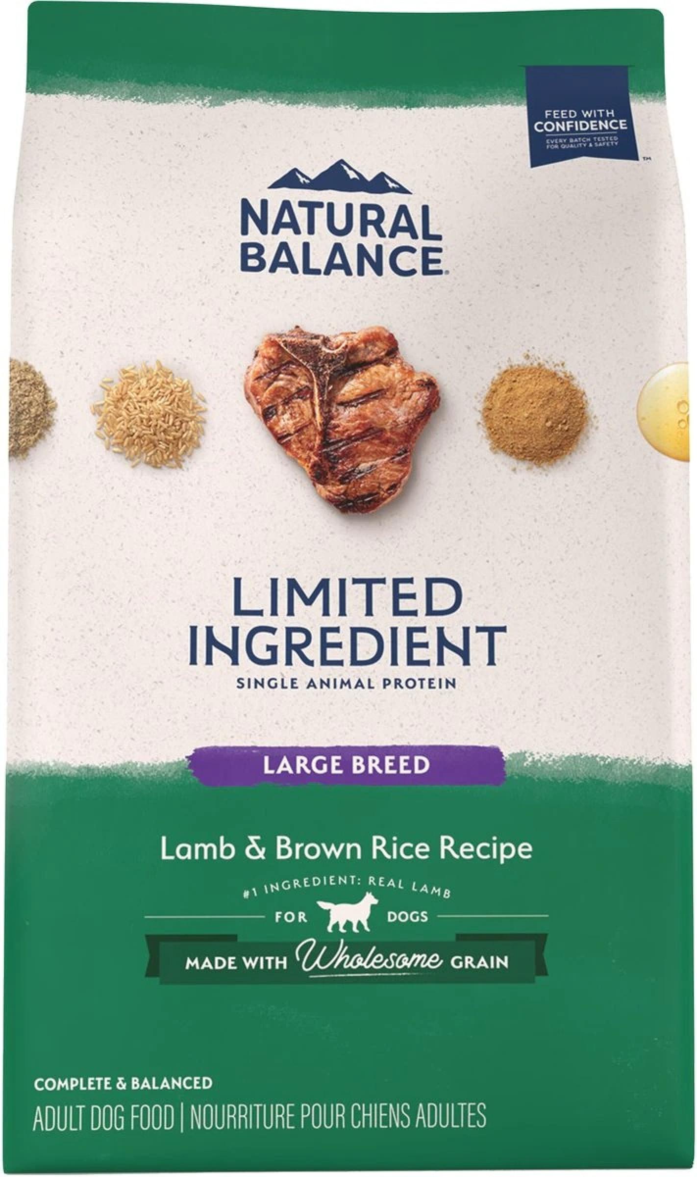 Natural Balance Limited Ingredient Lamb and Brown Rice Large Breed Recipe