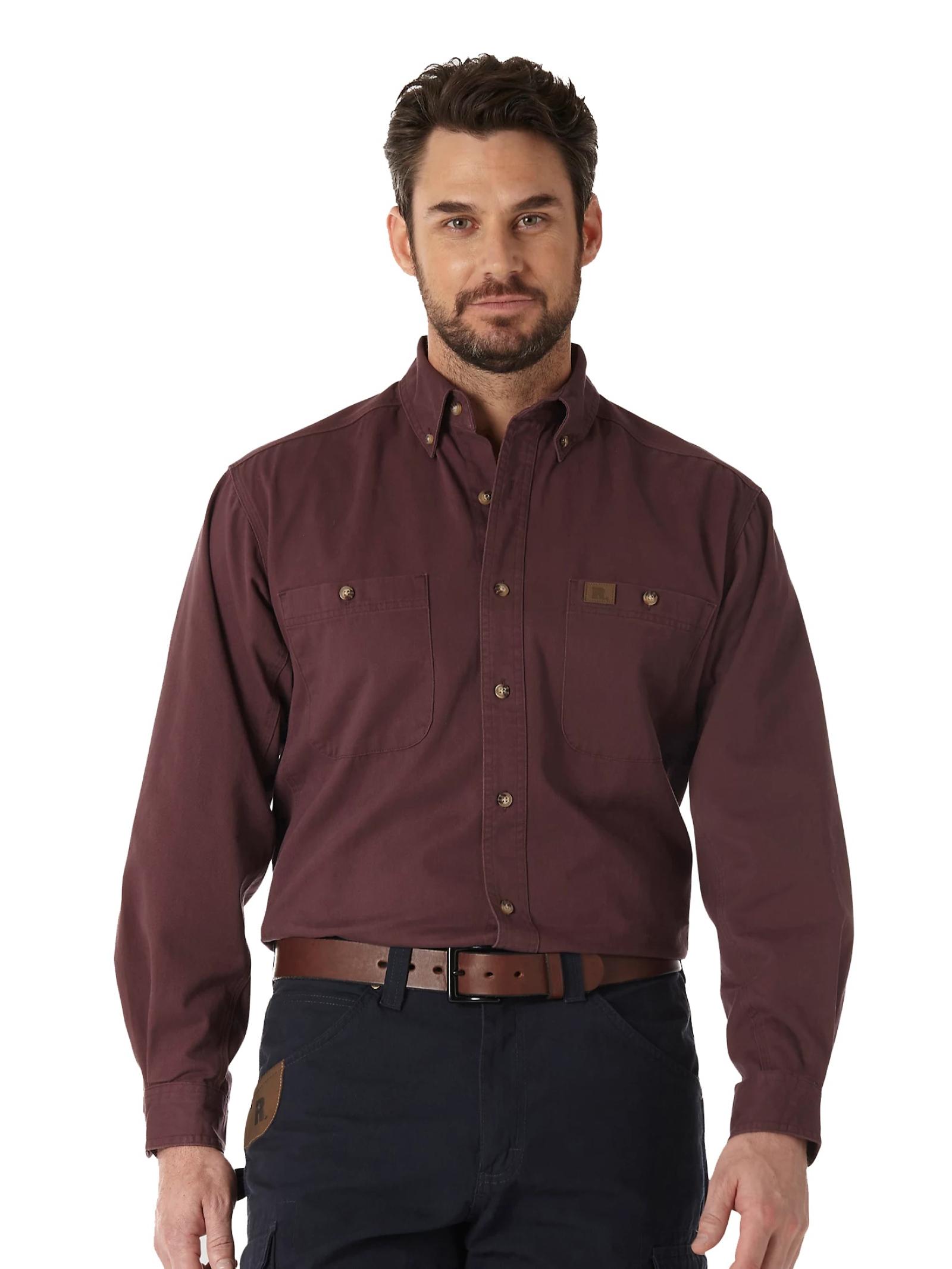 Wrangler Men's Riggs Workwear Long Sleeve Button Down