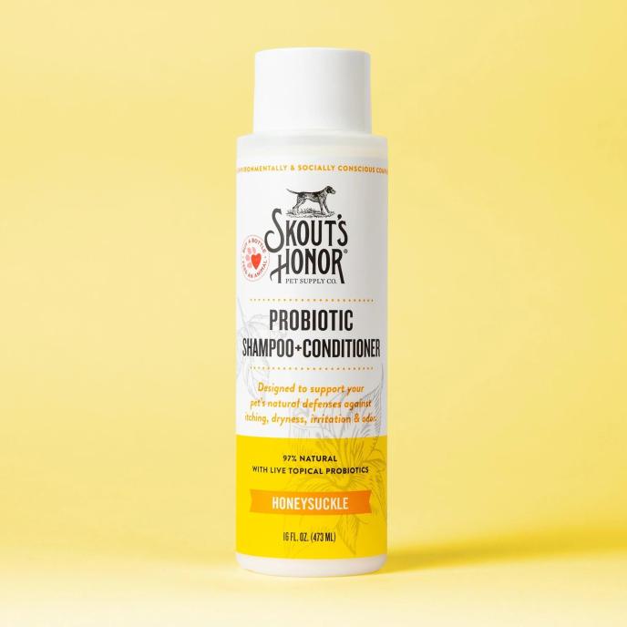 content/products/Skout's Honor Probiotic Shampoo + Conditioner for Dogs & Cats Honeysuckle