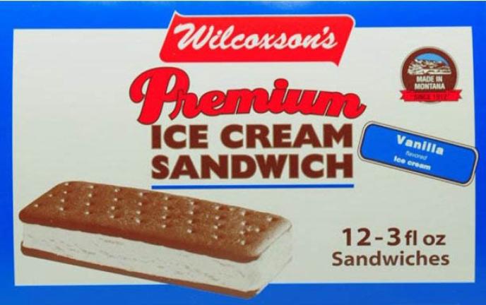 Wilcoxson's Ice Cream Sandwich Vanilla