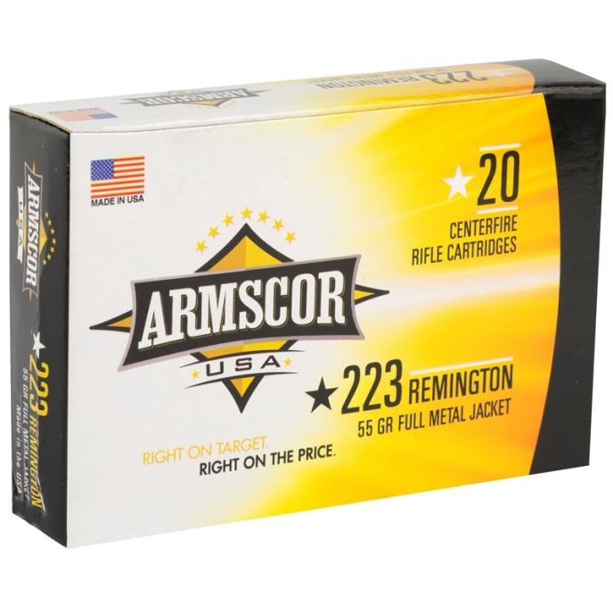 Armscor USA .223 Remington 55 GR FMJ Ammunition