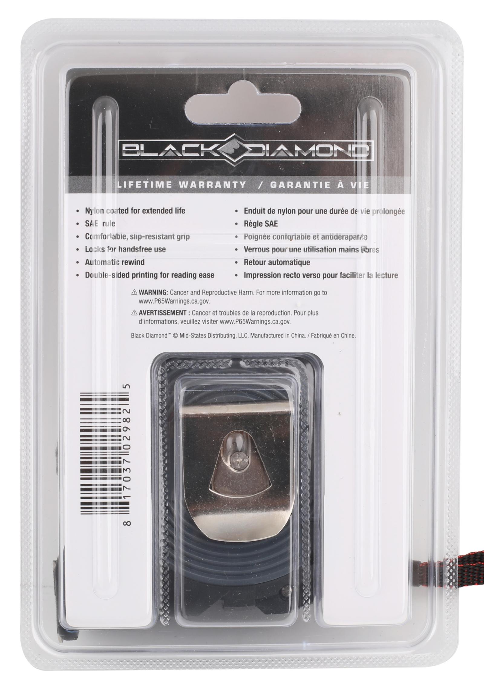 Black Diamond Measuring Tape