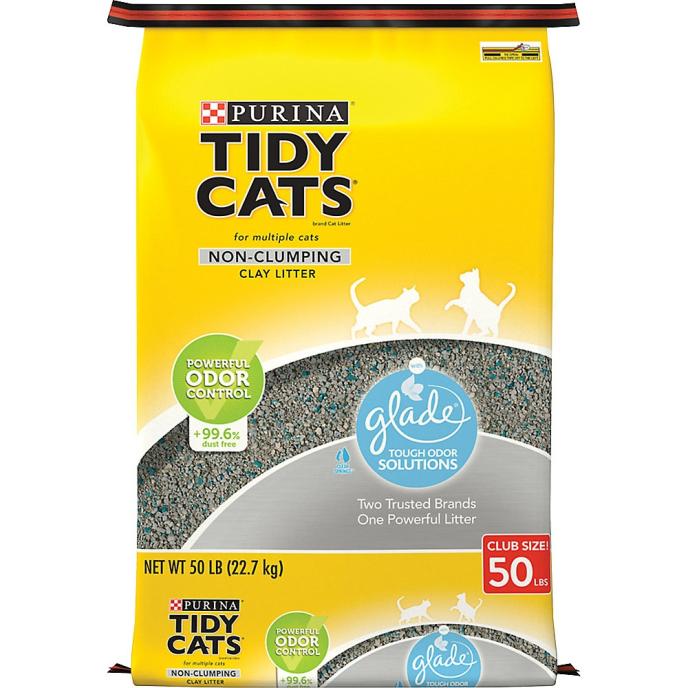 Purina Tidy Cats Non-Clumping Clay Litter with Glade